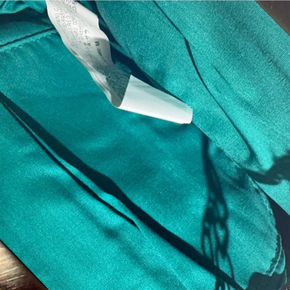 Zara Teal Mesh Art Deco Frame Bag with Chain Strap - Picture 7 of 9
